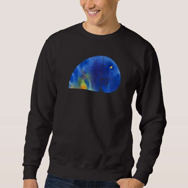 Sweatshirt Éléphant en spirale de Fibonacci  Nombre d'or  gru (Devant)