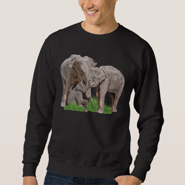 Sweatshirt Elephant Family Zookeeper Zoologiste Faune Safa (Devant)