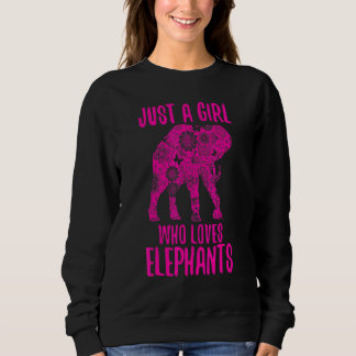 Sweatshirt Elephant Juste Une Fille Qui Aime Les Éléphants _3