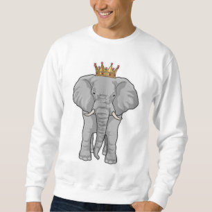 Sweatshirt Elephant King Crown