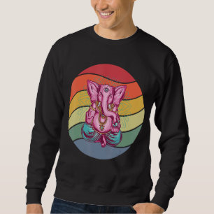 Sweatshirt Eléphant méditant Yoga