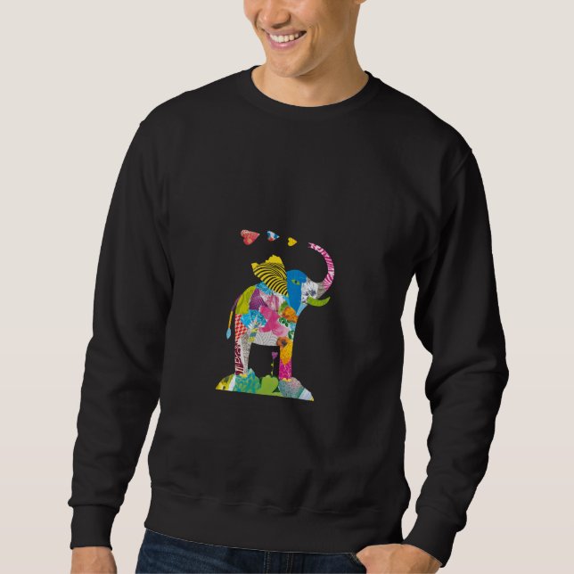 Sweatshirt Eléphant mignon (Devant)
