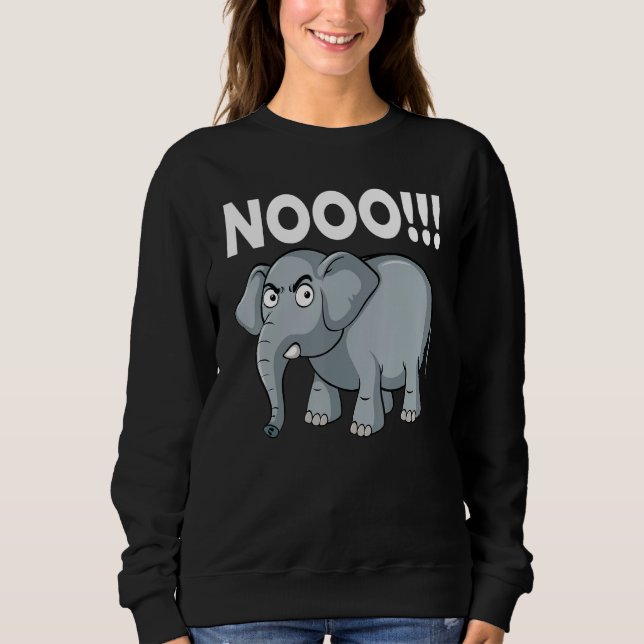 Sweatshirt Elephant No Say No and Save The Elephant conservat (Devant)