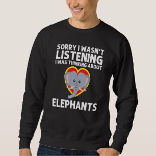 Sweatshirt Elephant Pour Hommes Femmes Plus Grand Cirque Zoo
