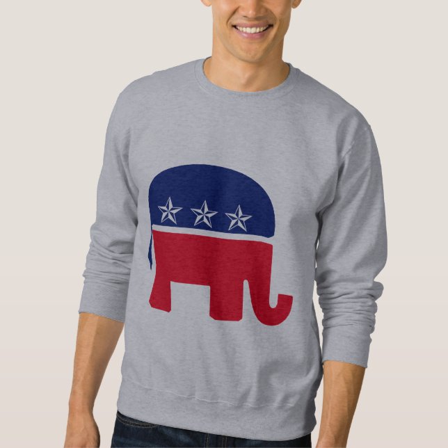 Sweatshirt Éléphant républicain (Devant)