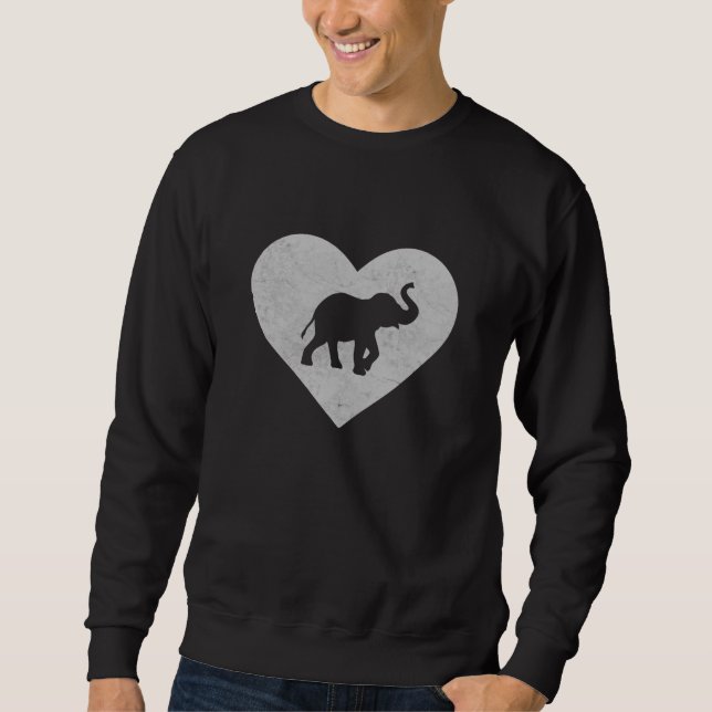 Sweatshirt Eléphant Silhouette Elephant (Devant)