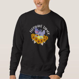 Sweatshirt Elephant Tamer mignon Amour Tournesol Parenting