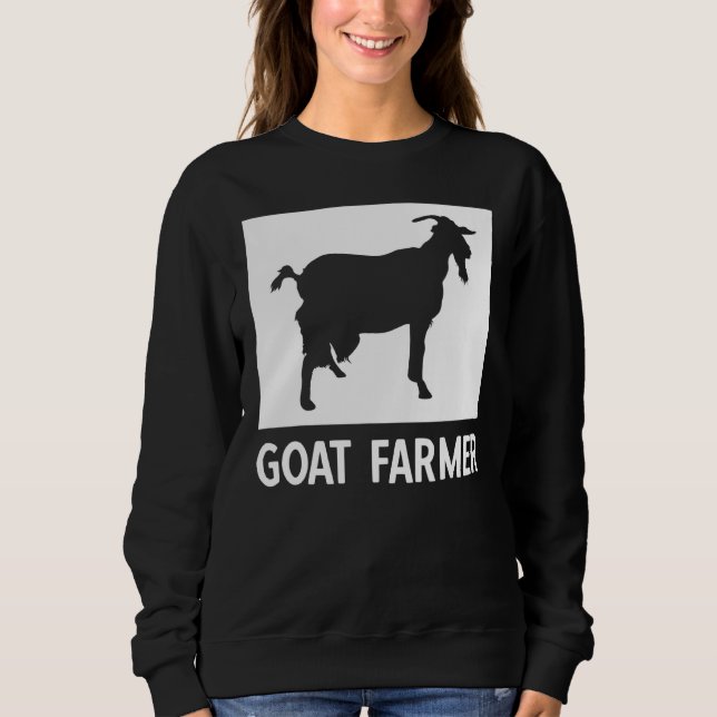 Sweatshirt éleveur de chèvre Amis de chèvre éleveur d'animaux (Devant)