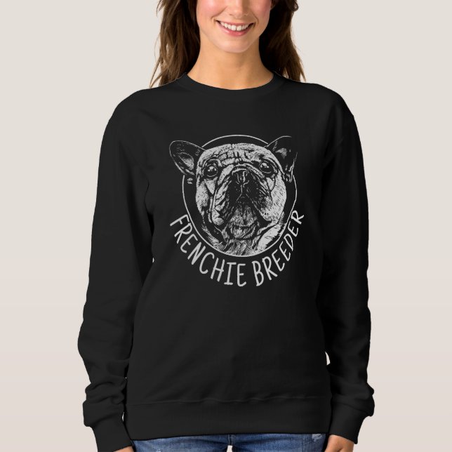Sweatshirt Éleveur de Frenchie Bouledogue Français Drôle Homm (Devant)