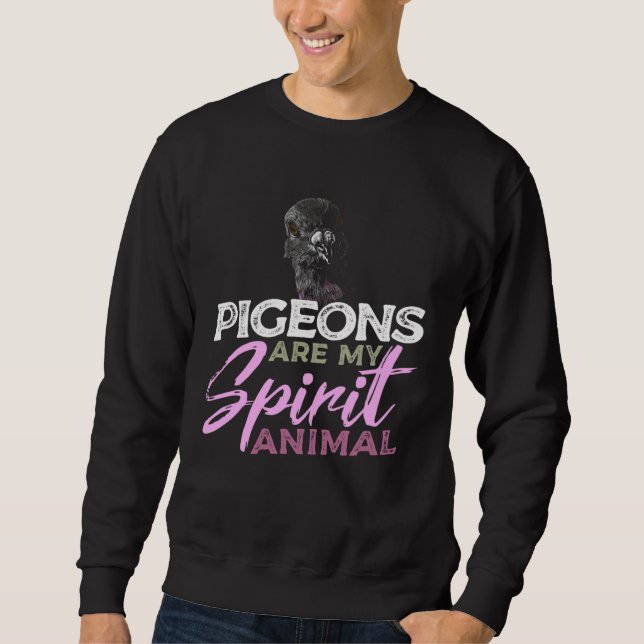 Sweatshirt Éleveur de pigeons pour l'observation des oiseaux  (Devant)