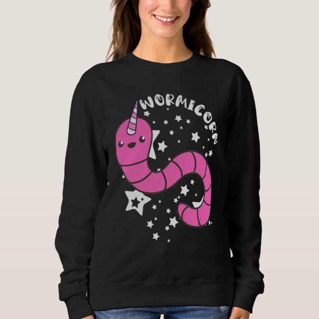 Sweatshirt Éleveur de vers Licorne Vers Vermiculture Élevage  (Devant)