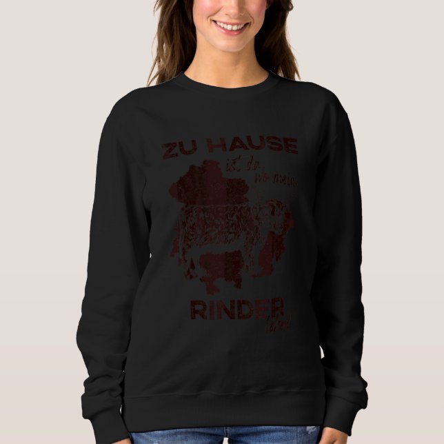 Sweatshirt Éleveurs de bovins des Highlands Vache des Highlan (Devant)