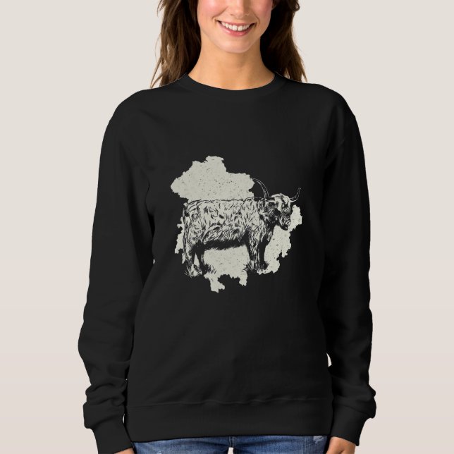 Sweatshirt Éleveurs de bovins des Highlands Vache des Highlan (Devant)