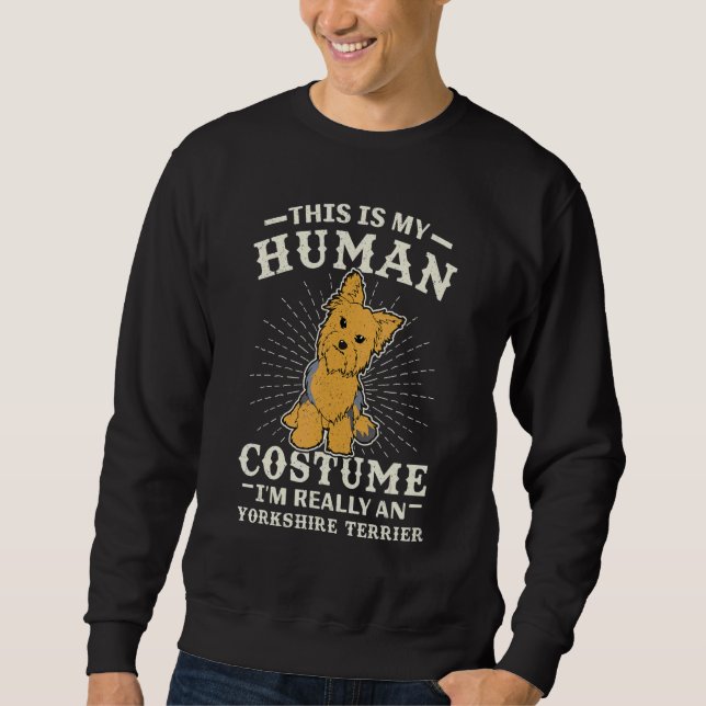 Sweatshirt éleveurs de chiens Yorkshire Terrier Yorkie propri (Devant)
