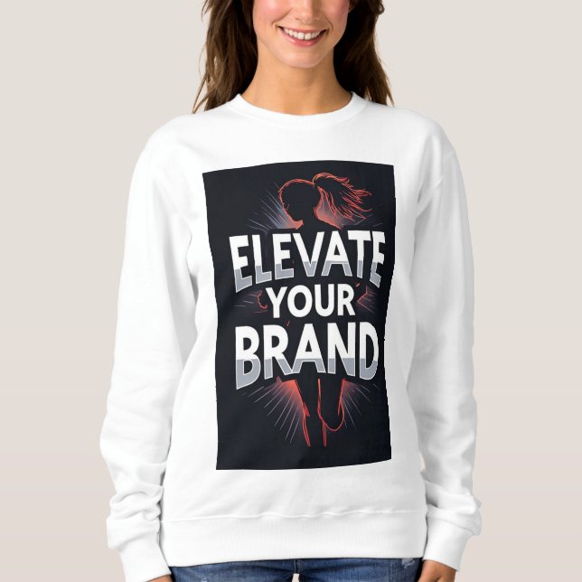 Sweatshirt Élevez Votre Marque Avec Fitness Dynamique (Devant)