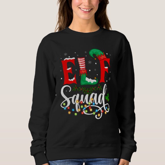 Sweatshirt Elf Squad Christmas Matching Family Toddler Boy Gi (Devant)