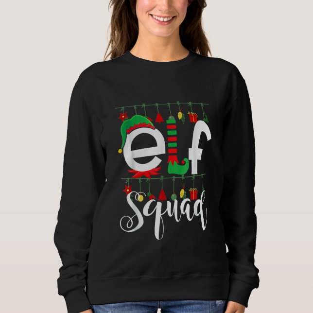 Sweatshirt Elf Squad Christmas Matching Family Xmas Toddler B (Devant)