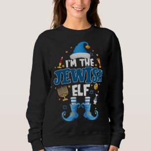 Sweatshirt Elfe juive drôle Hanoukka Cadeau Chanukah Cute ELF