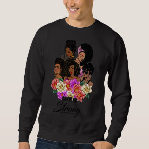 Sweatshirt Elle Est Forte Femmes Noires Bible Melanin Christi