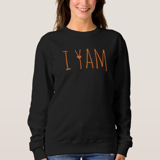 Sweatshirt Elle est ma patate douce Je Yam Set Couple Thanksg (Devant)