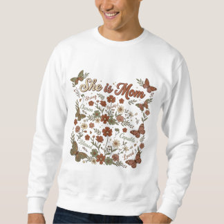 Sweatshirt Elle est maman forte choisie capable