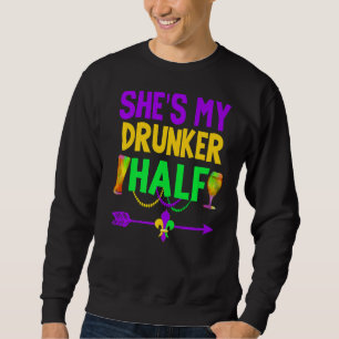Sweatshirt Elle Est Mon Couples Moitié Couples Qui Boivent En