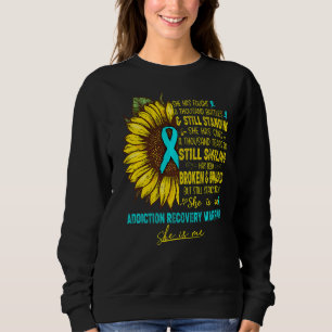 Sweatshirt Elle Est Une Guerrière De Récupération De Toxicoma