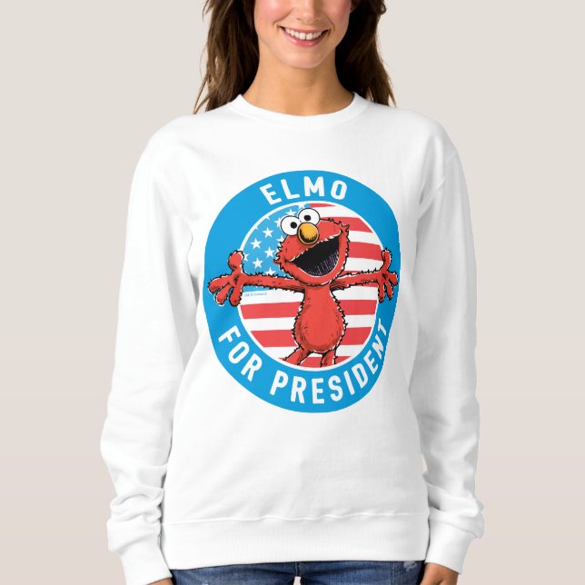 Sweatshirt Elmo Président - Drapeau (Devant)