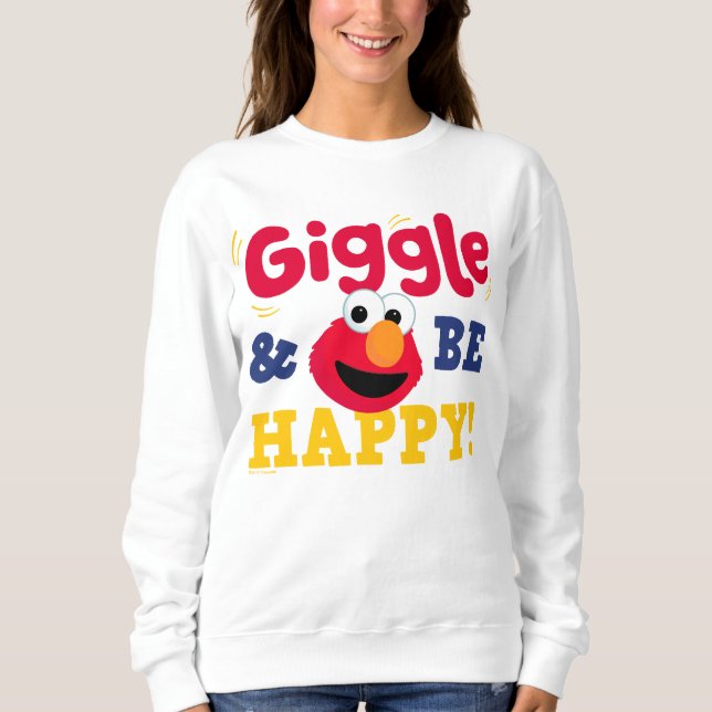 Sweatshirt Elmo Rira et Sois Heureux (Devant)