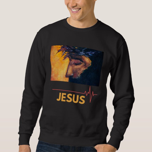 Sweatshirt Elohim Yahweh Abba Faith Jesus My Father (Devant)