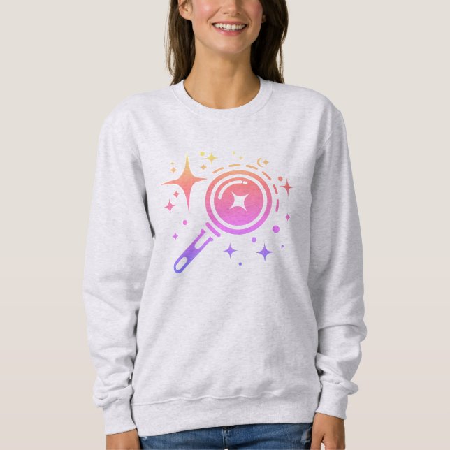 Sweatshirt emblème AI Twinkle étoiles, phare de l'ère numériq (Devant)