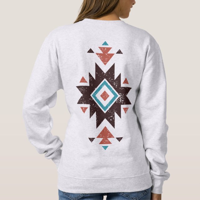 Sweatshirt Emblème diamant boho (Dos)