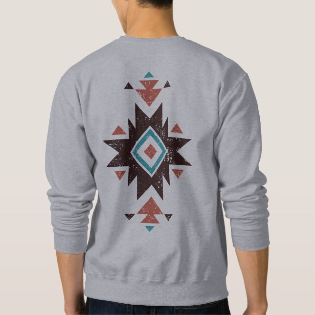 Sweatshirt Emblème diamant boho (Dos)