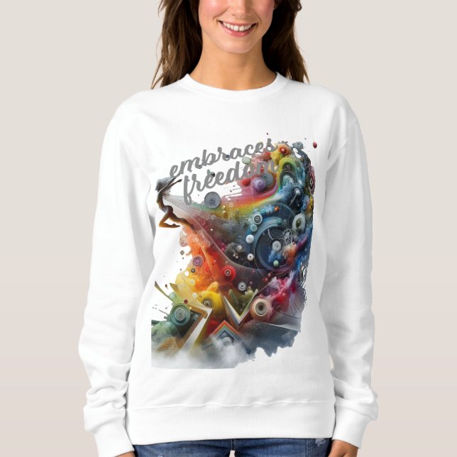 Sweatshirt embrasse la liberté 25 (Devant)