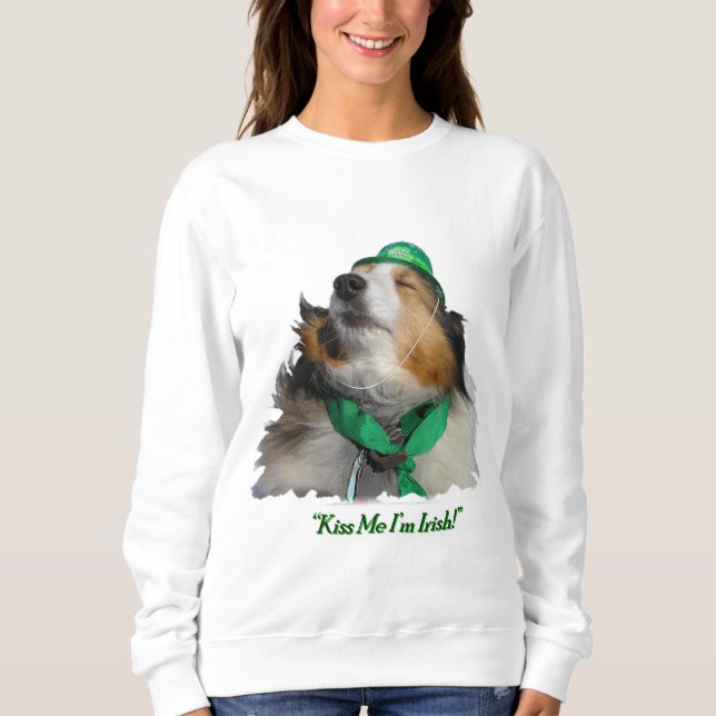 Sweatshirt "Embrasse-moi, je suis irlandais !" (Devant)
