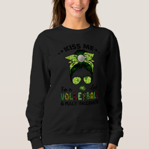Sweatshirt Embrasse-moi, je suis une fille de volley Irish Sh