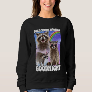 Sweatshirt Embrasse tes Hommes Goodnight Raccoon