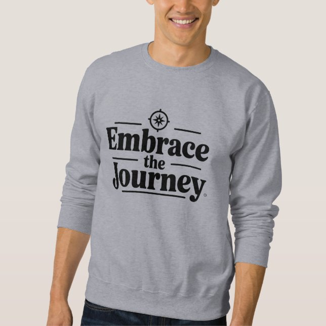 Sweatshirt Embrassez la chemise de voyage (Devant)