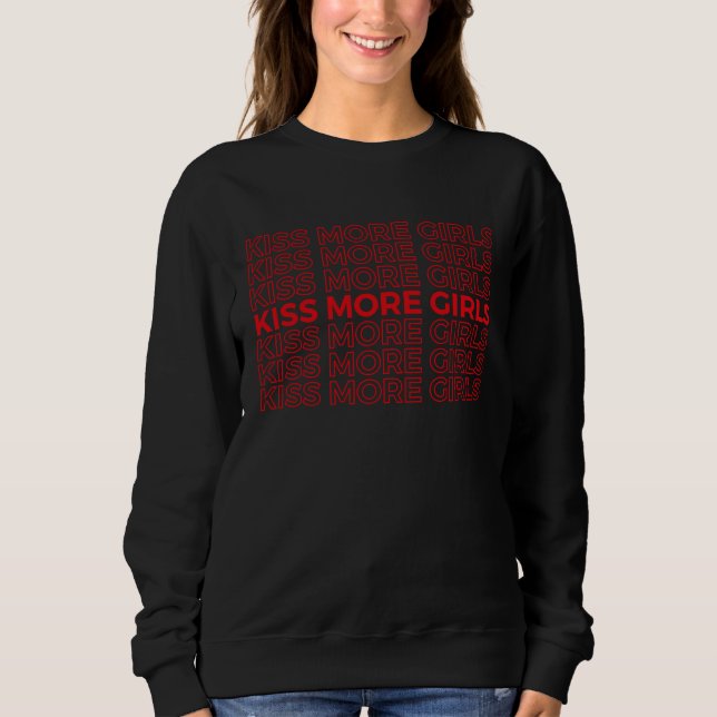 Sweatshirt Embrassez plus de filles Fierté gay et lesbienne L (Devant)