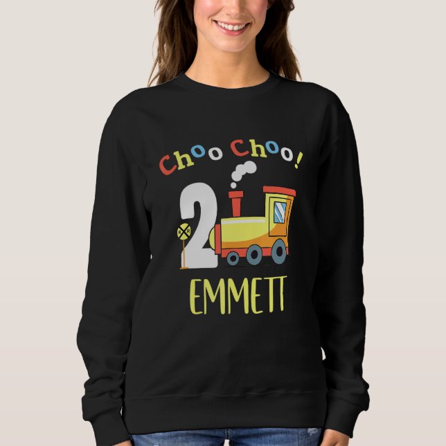 Sweatshirt Emmett Choo Choo Deux Train 2e Anniversaire Turin  (Devant)