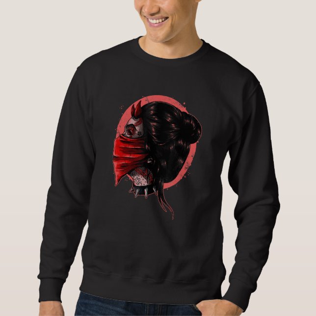 Sweatshirt Emo Punk fille démoniaque (Devant)