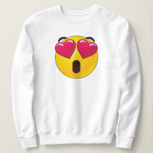 Sweatshirt Emoji Coeur Yeux Valentines