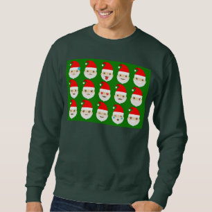 Sweatshirt émoticônes père Noël