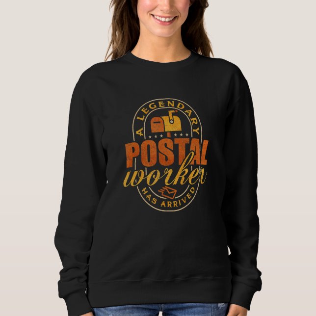 Sweatshirt Employé de poste à la retraite légendaire Mailma (Devant)