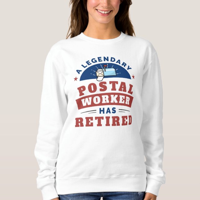 Sweatshirt Employé de poste retraité Mailman nouveauté de ret (Devant)