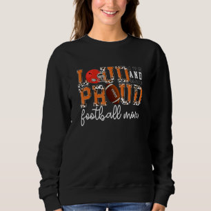 Sweatshirt Empreinte de léopard de la maman de football de Lo