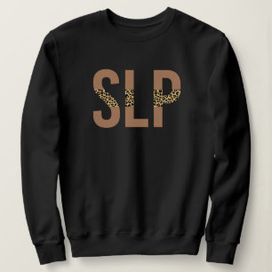 Sweatshirt Empreinte de léopard du Pathologiste de la langue