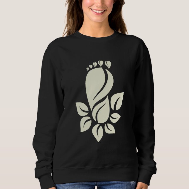 Sweatshirt Empreinte écologique graphique de la nature (Devant)