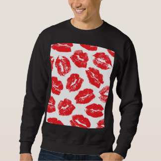 Sweatshirt Empreinte Kiss Lèvres rouges : Vintage sans fil