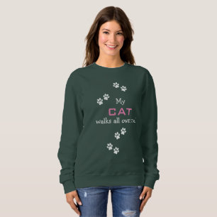 Sweatshirt Empreintes de pattes animaux de compagnie Design V